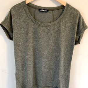 Short sleeve, green, North Face shirt. Size XS, runs large for XS.
